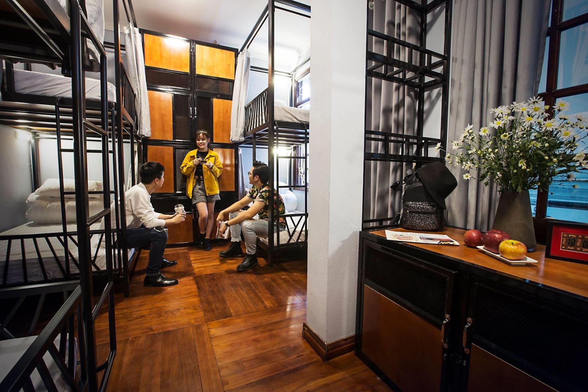 thiết kế phòng dorm trong hostel 7